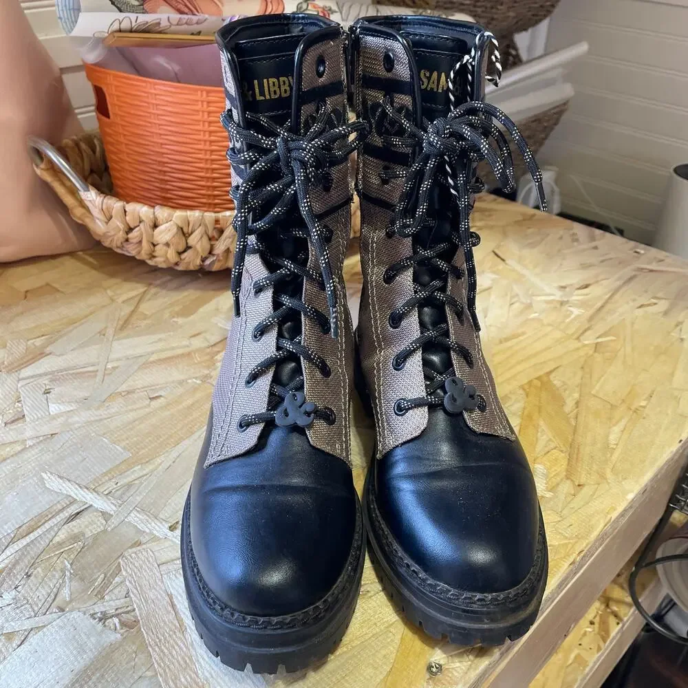 Sam & Libby Stella Embroidered Combat Boot